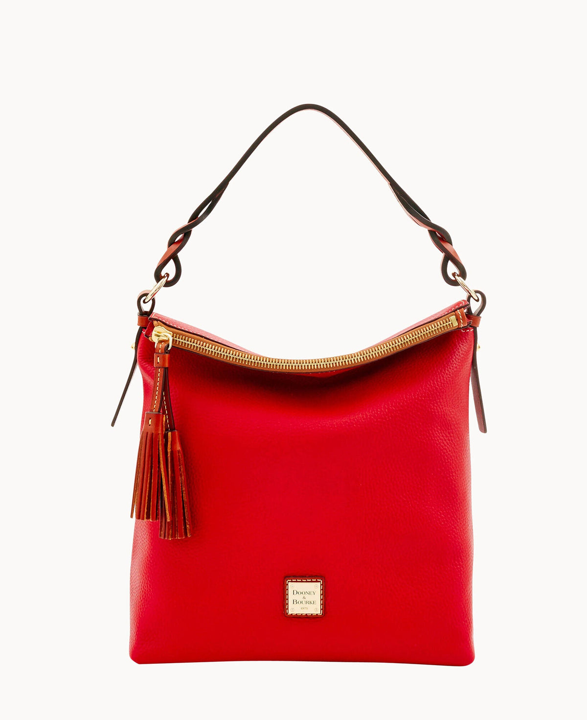 Pebble Grain Small Sloan - Red