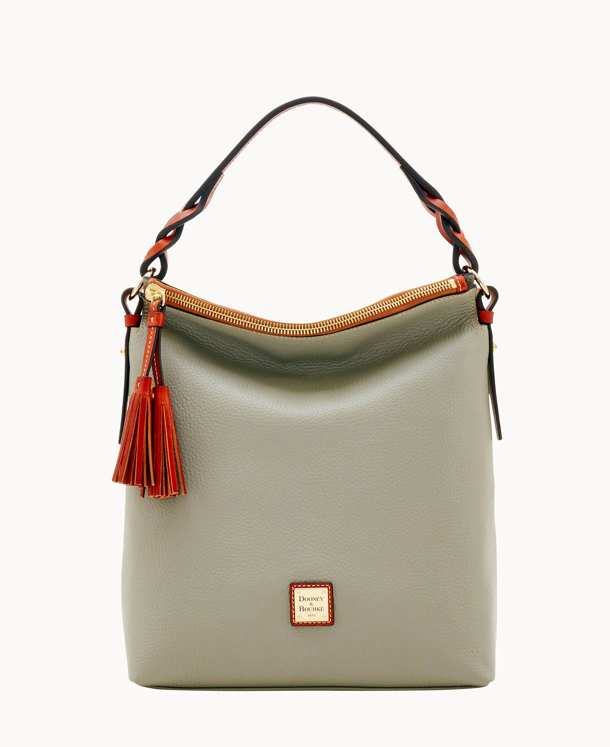 Pebble Grain Small Sloan - Smoke