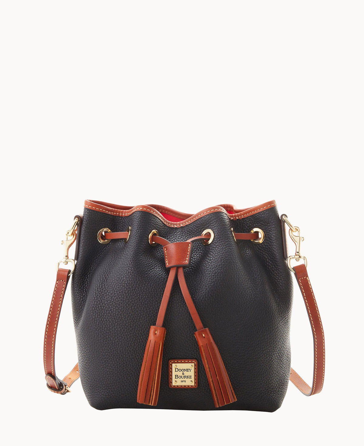 Pebble Grain Aimee Crossbody - Black