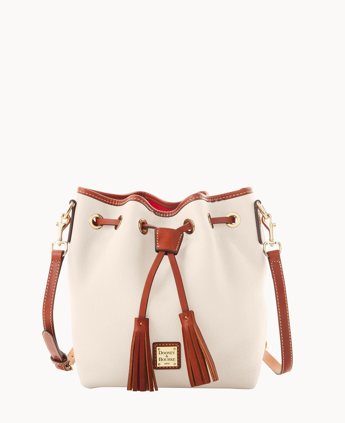 Pebble Grain Aimee Crossbody - Bone
