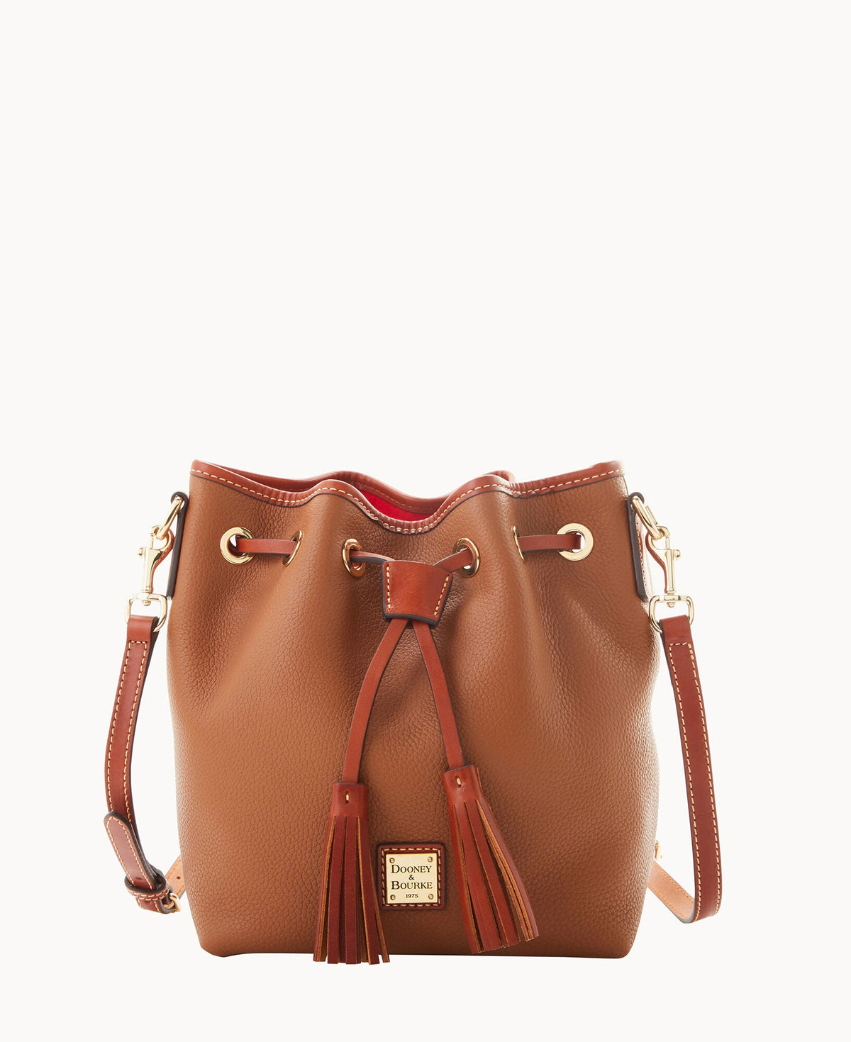 Pebble Grain Aimee Crossbody - Caramel