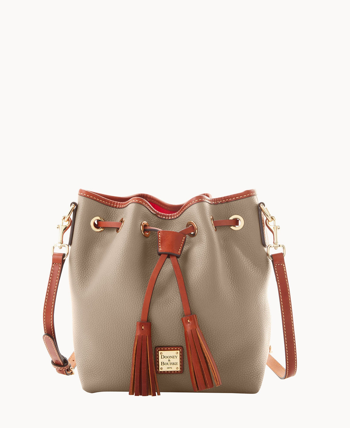 Pebble Grain Aimee Crossbody - Taupe