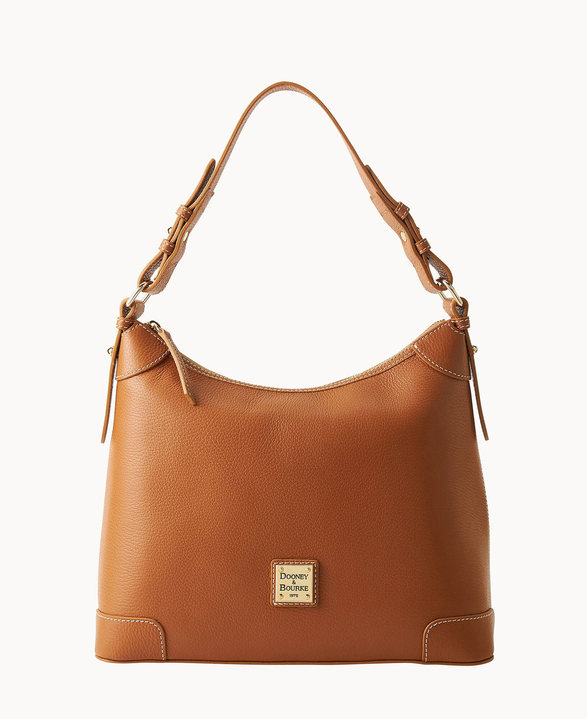 Lucca Leather Hobo - Caramel
