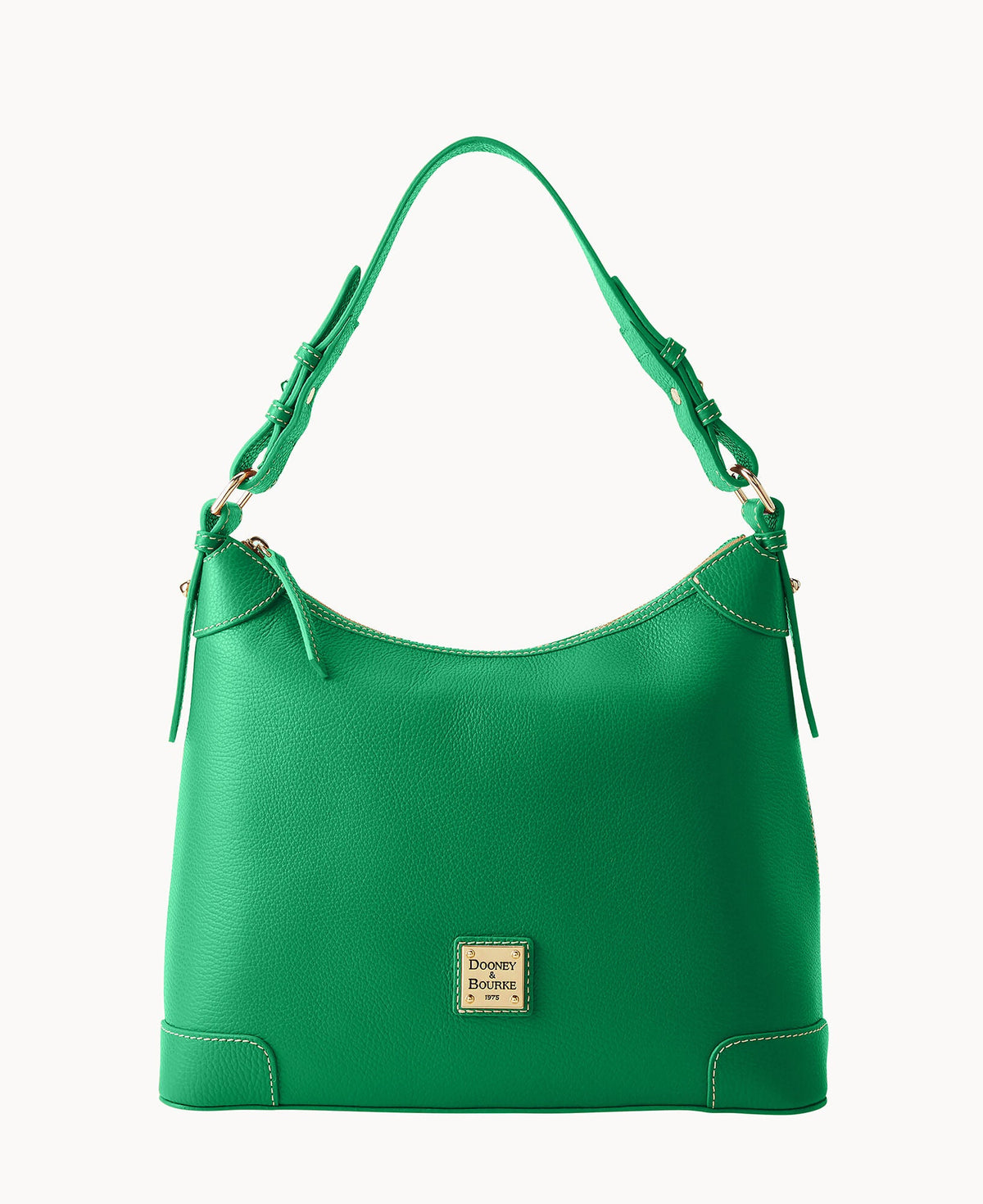 Lucca Leather Hobo - Kelly Green