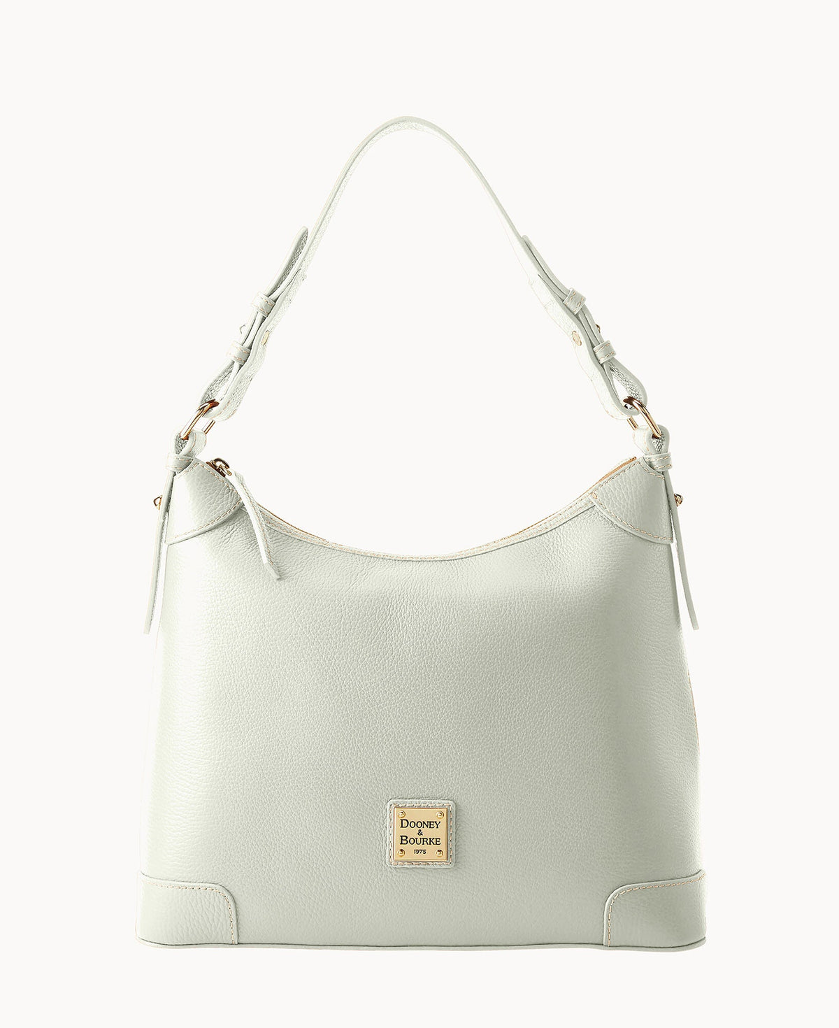 Lucca Leather Hobo - White