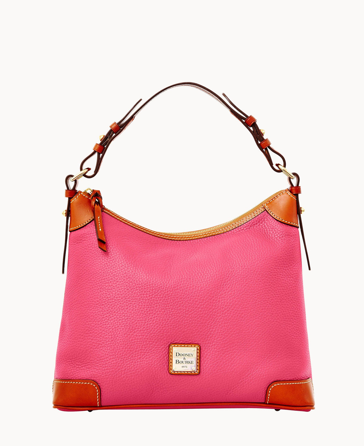 Pebble Grain Hobo - Hot Pink