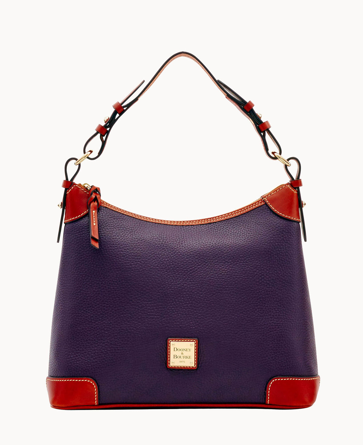 Pebble Grain Hobo - Plum Wine