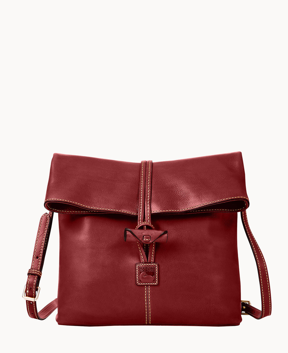 Florentine Medium Toggle Crossbody - Bordeaux