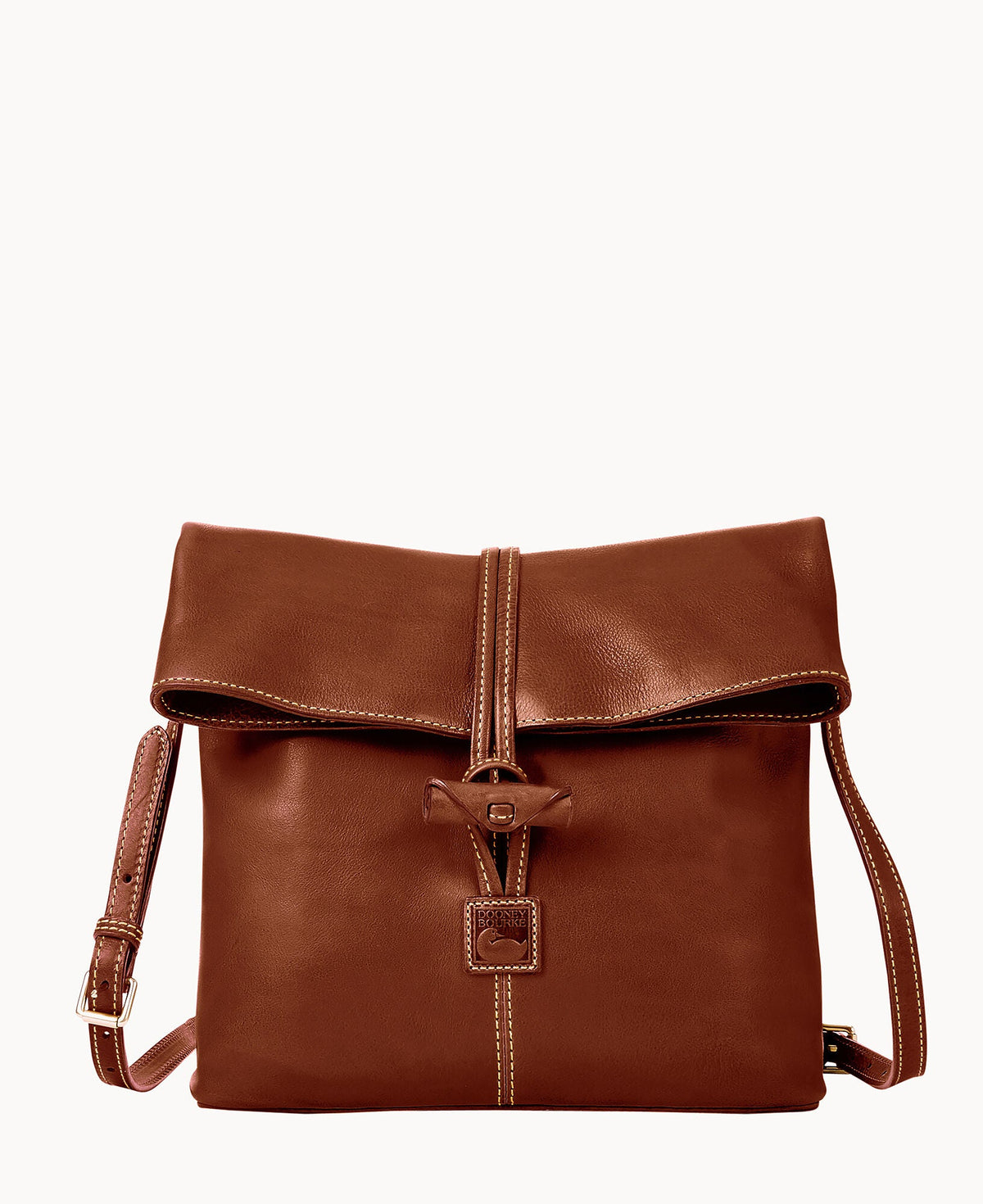 Florentine Medium Toggle Crossbody - Chestnut
