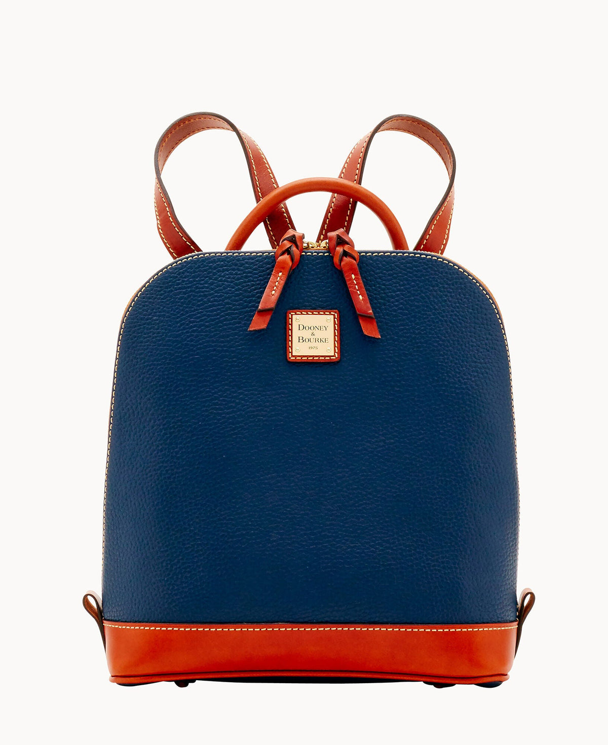 Pebble Grain Zip Pod Backpack - Midnight Blue