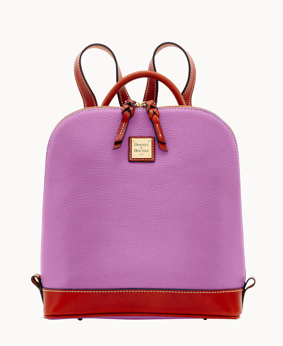 Pebble Grain Zip Pod Backpack - Orchid