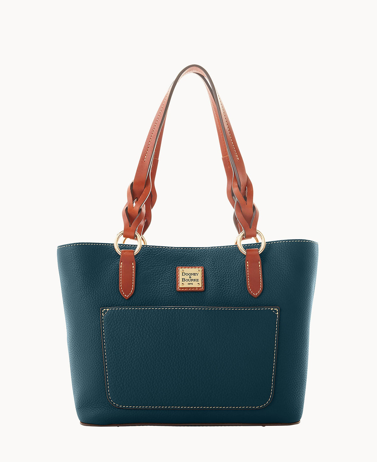 Pebble Grain Small Gretchen Tote - Teal