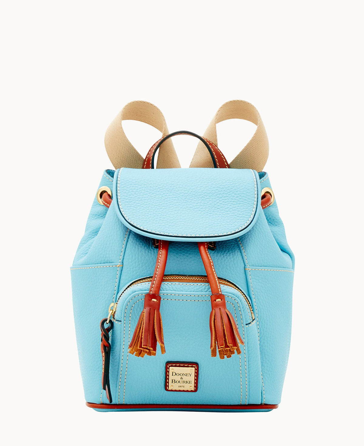 Pebble Grain Small Murphy Backpack - Caribbean Blue