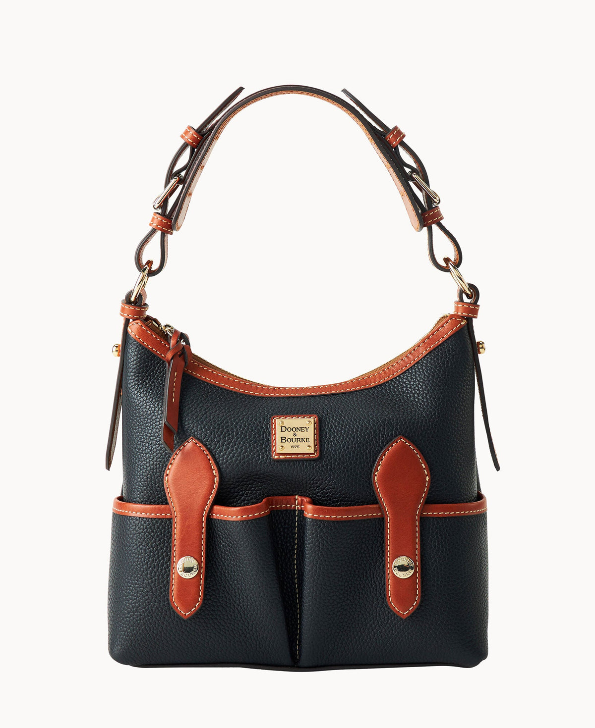 Pebble Grain Small Lucy - Black