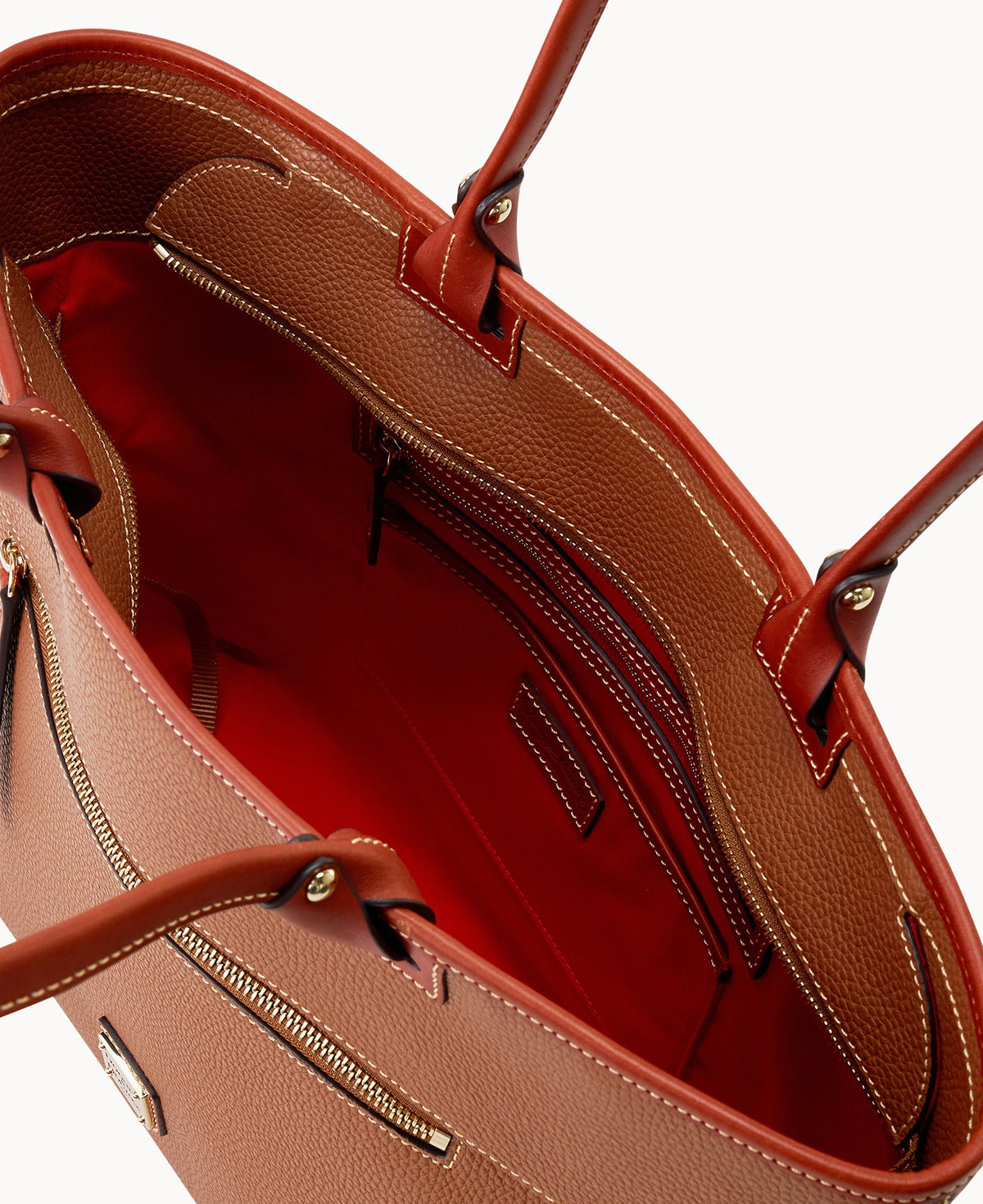 Pebble Grain Large Zip Tote - Image 19