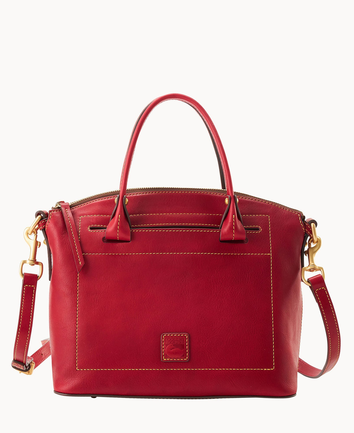 Florentine Domed Satchel - Red