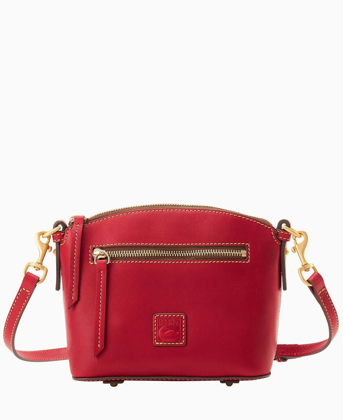 Florentine Domed Crossbody - Red