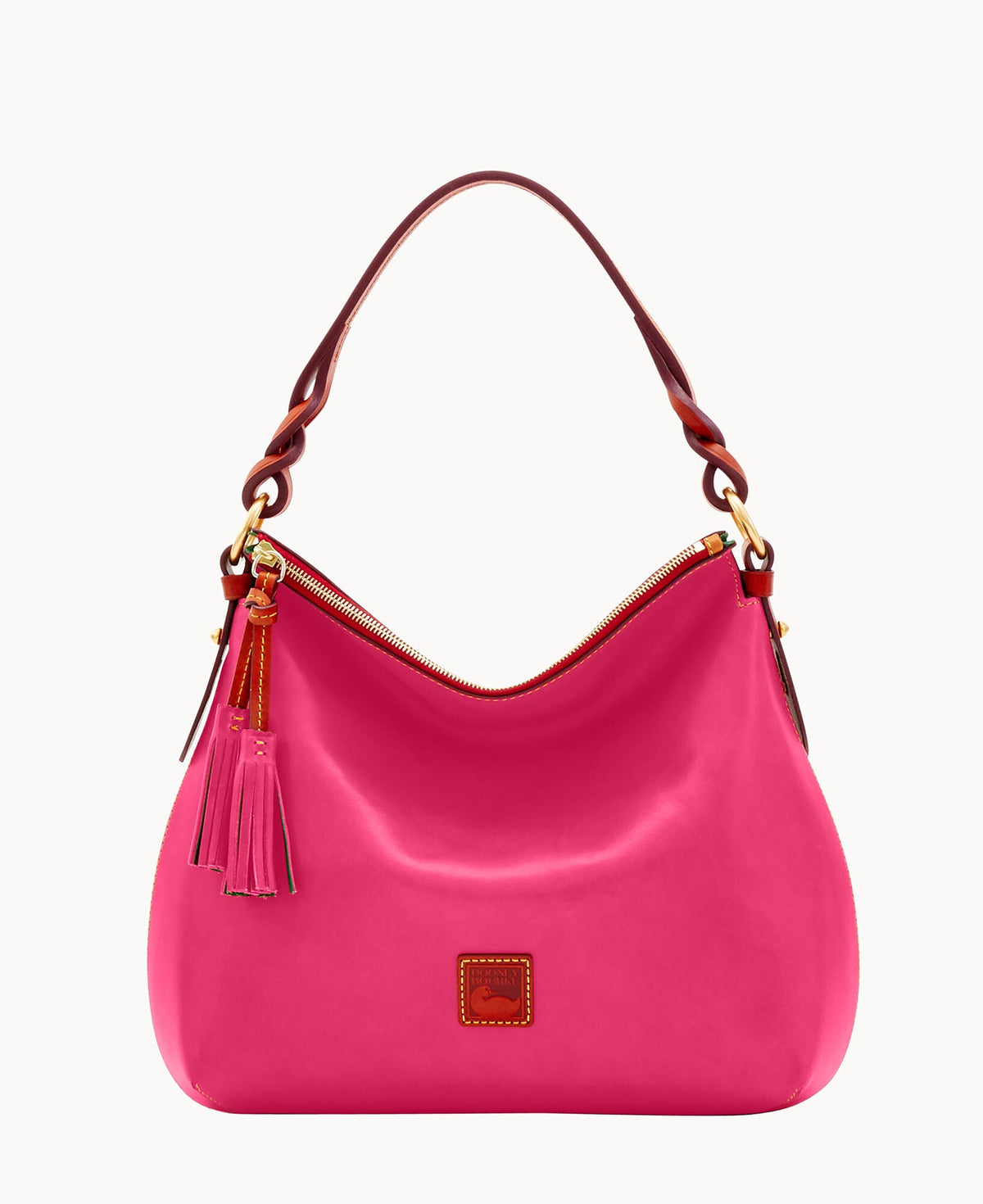 Florentine Twist Strap Hobo - Fuchsia