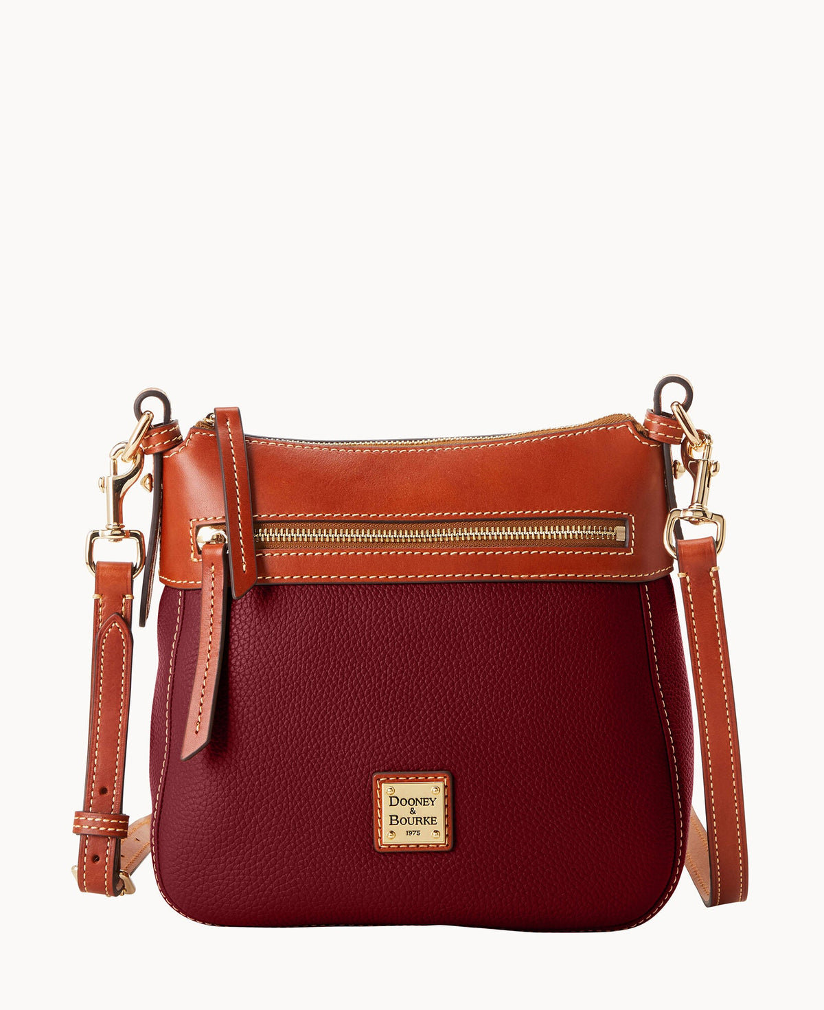 Pebble Grain Crossbody 25 - Bordeaux