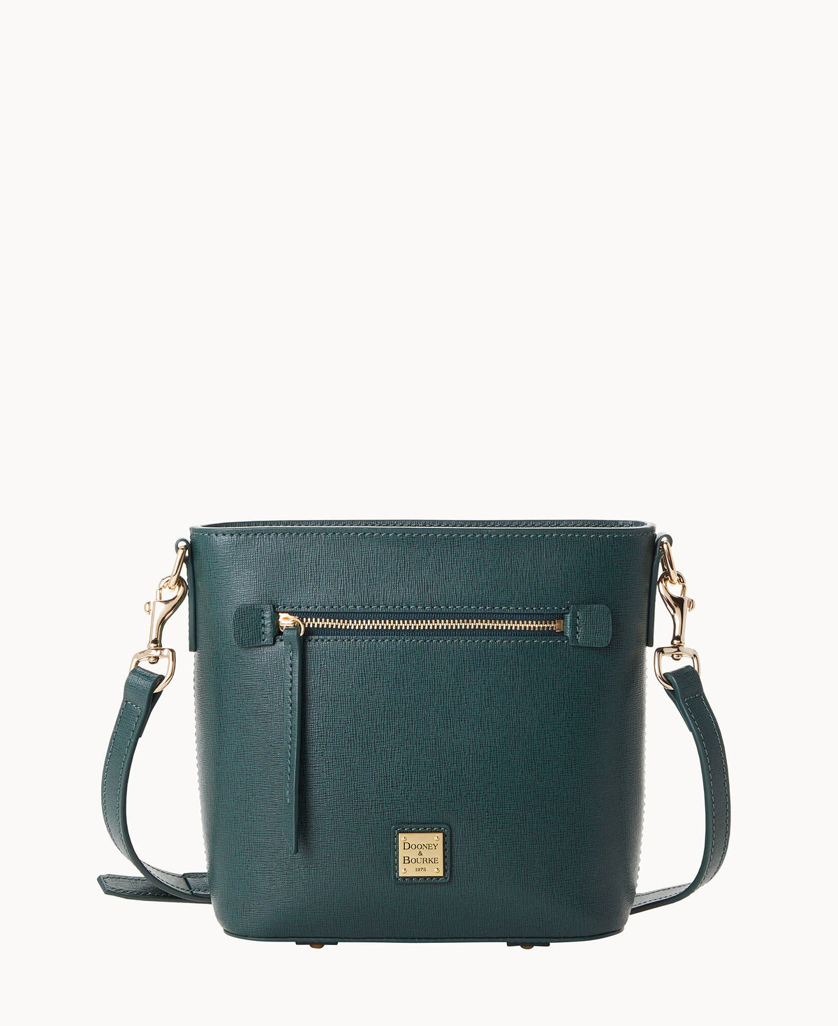 Saffiano Small Zip Crossbody - Ivy
