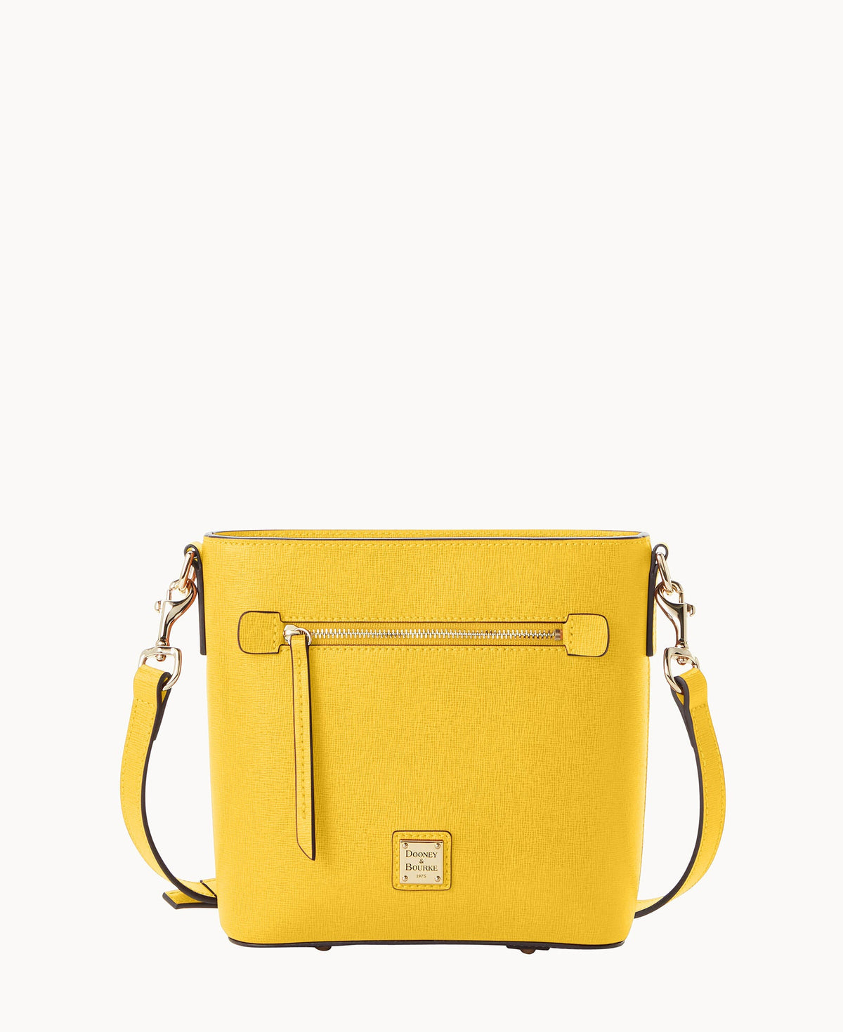 Saffiano Small Zip Crossbody - Dandelion