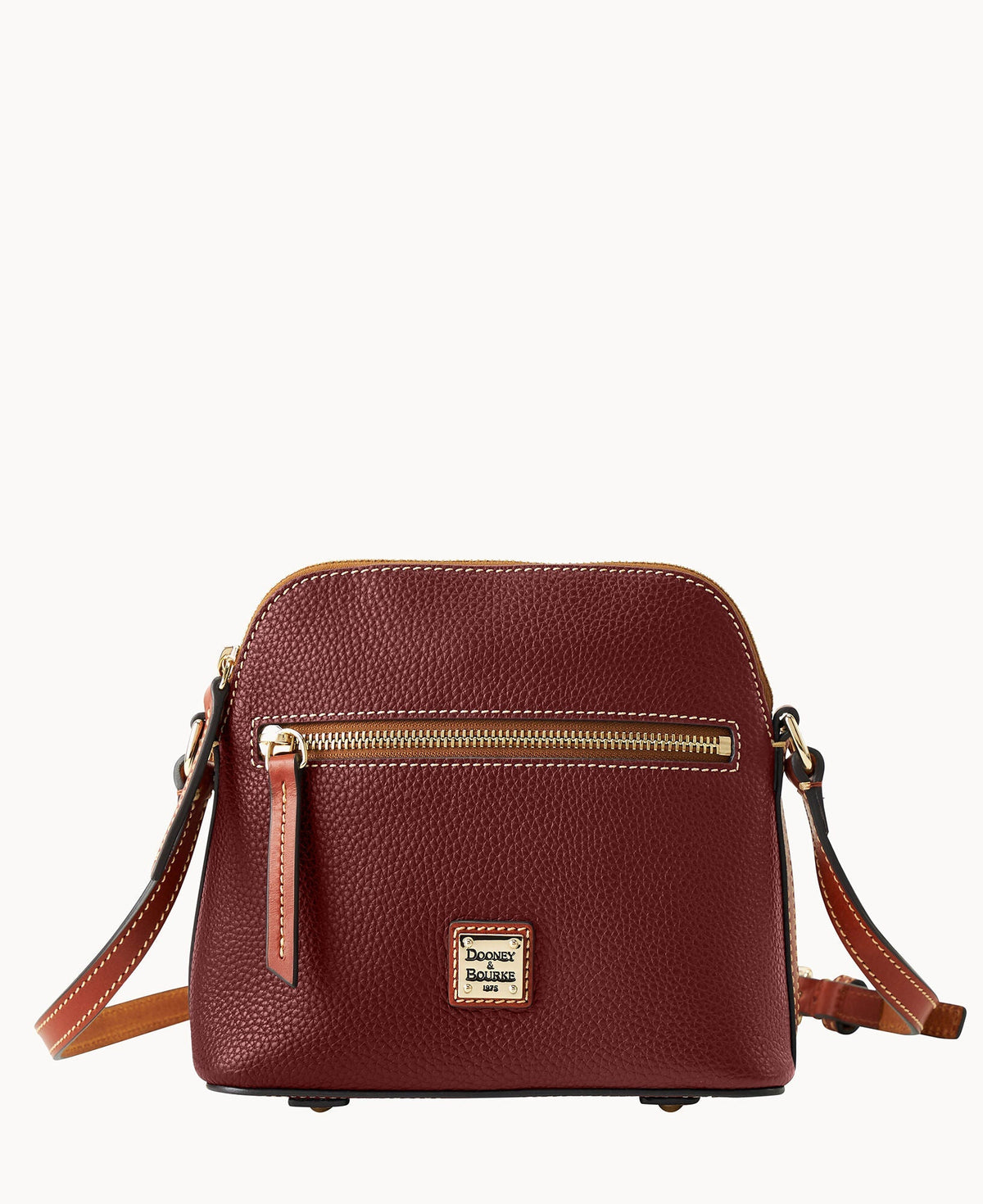 Pebble Grain Domed Crossbody