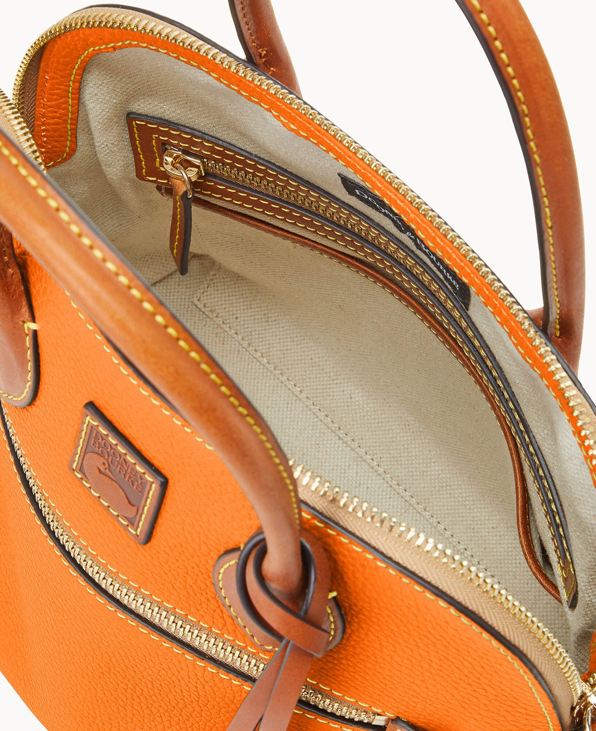 Pebble Grain Domed Satchel - Image 23