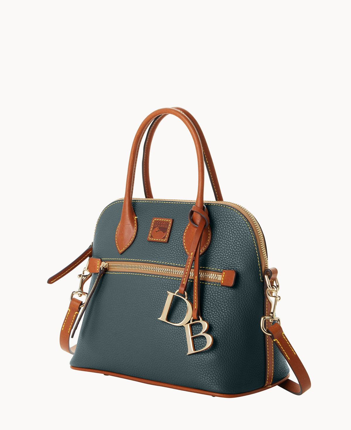 Pebble Grain Domed Satchel - Image 6