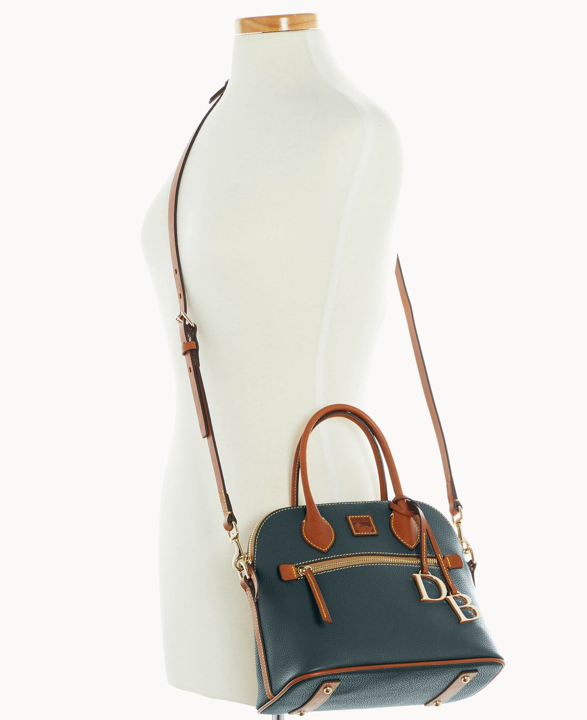 Pebble Grain Domed Satchel - Image 8