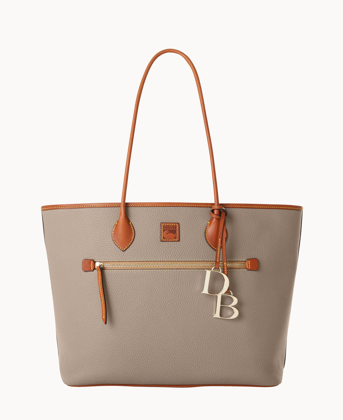 Pebble Grain Large Tote - Taupe