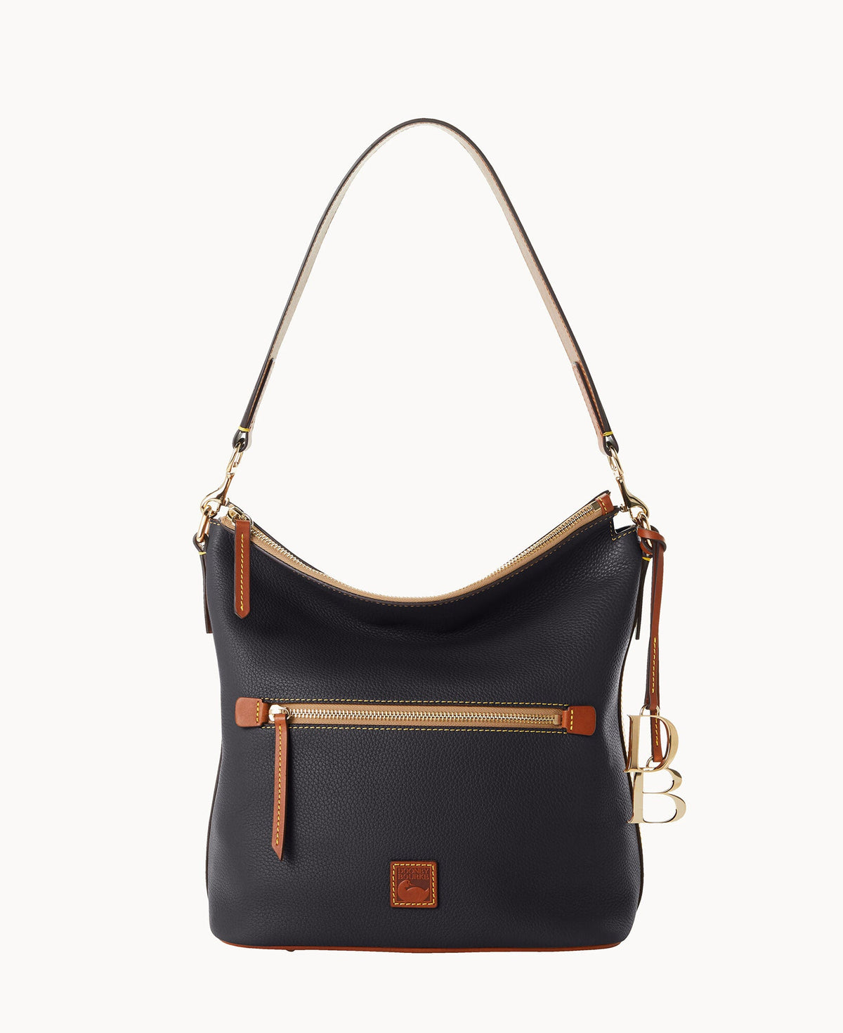 Pebble Grain Large Sac - Black