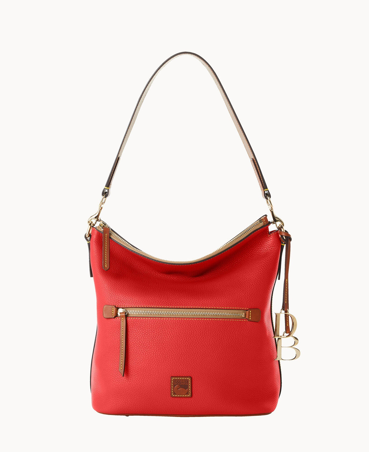 Pebble Grain Large Sac - Red