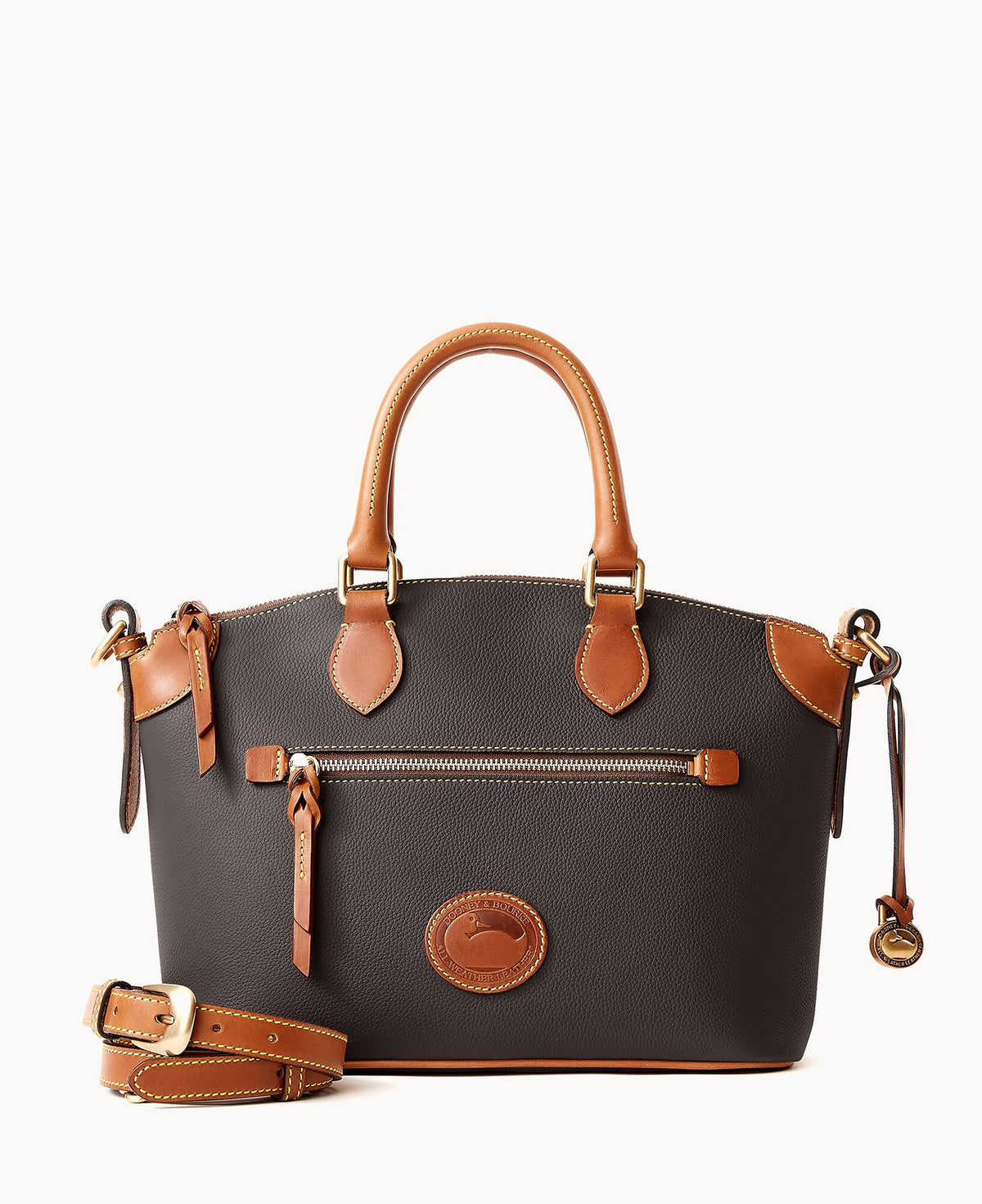 All Weather Leather 3.0 Domed Satchel 30 - Black