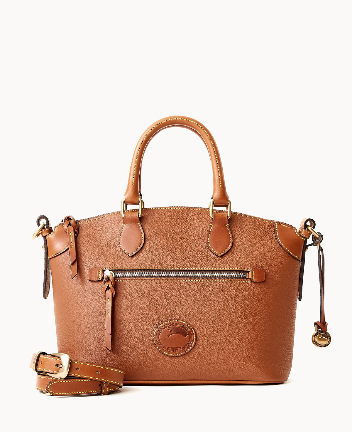 All Weather Leather 3.0 Domed Satchel 30 - Caramel
