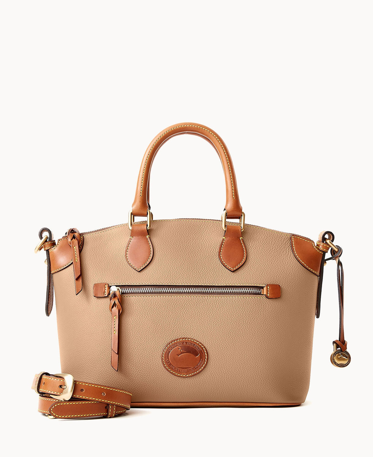 All Weather Leather 3.0 Domed Satchel 30 - Taupe