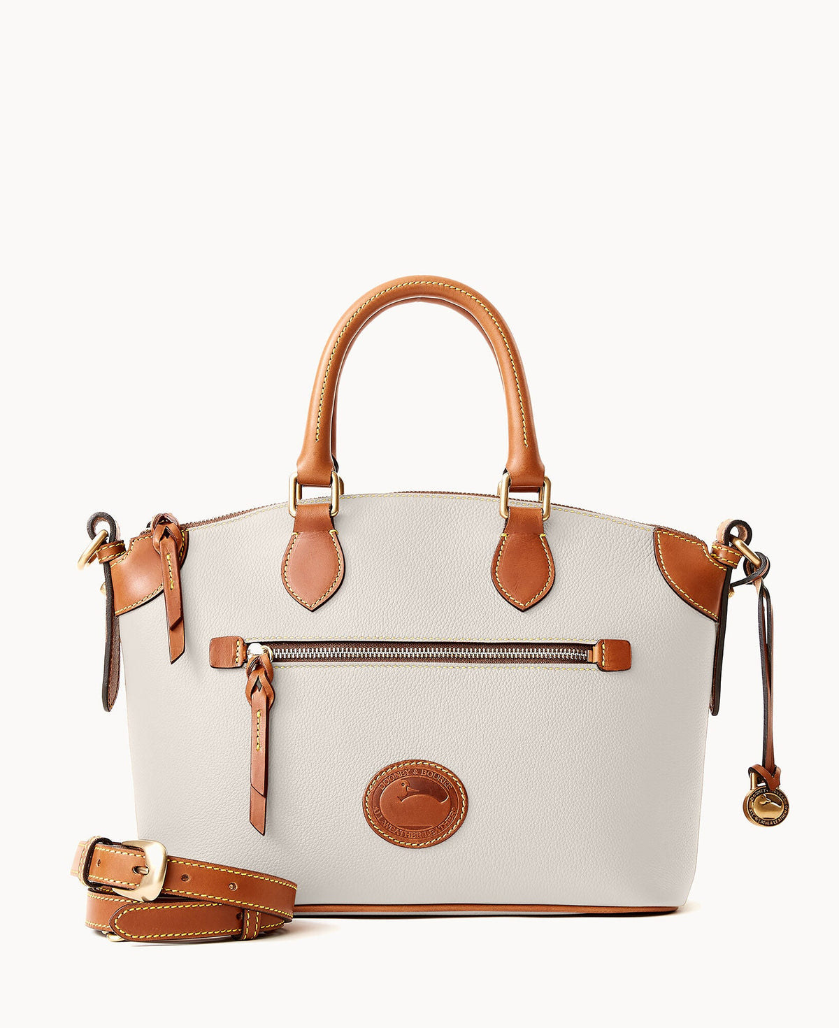 All Weather Leather 3.0 Domed Satchel 30 - Vanilla