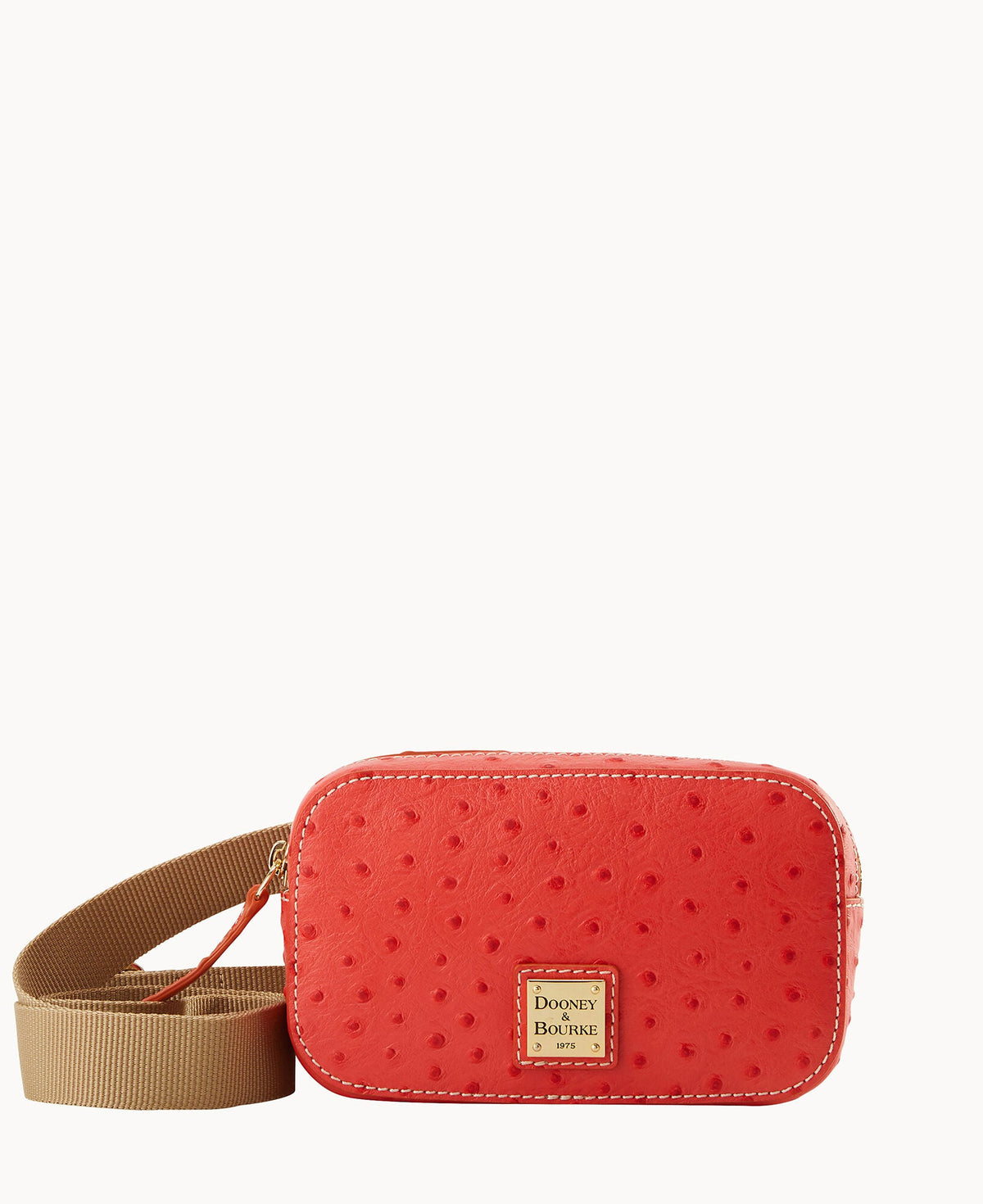 Ostrich Belt Bag - Geranium