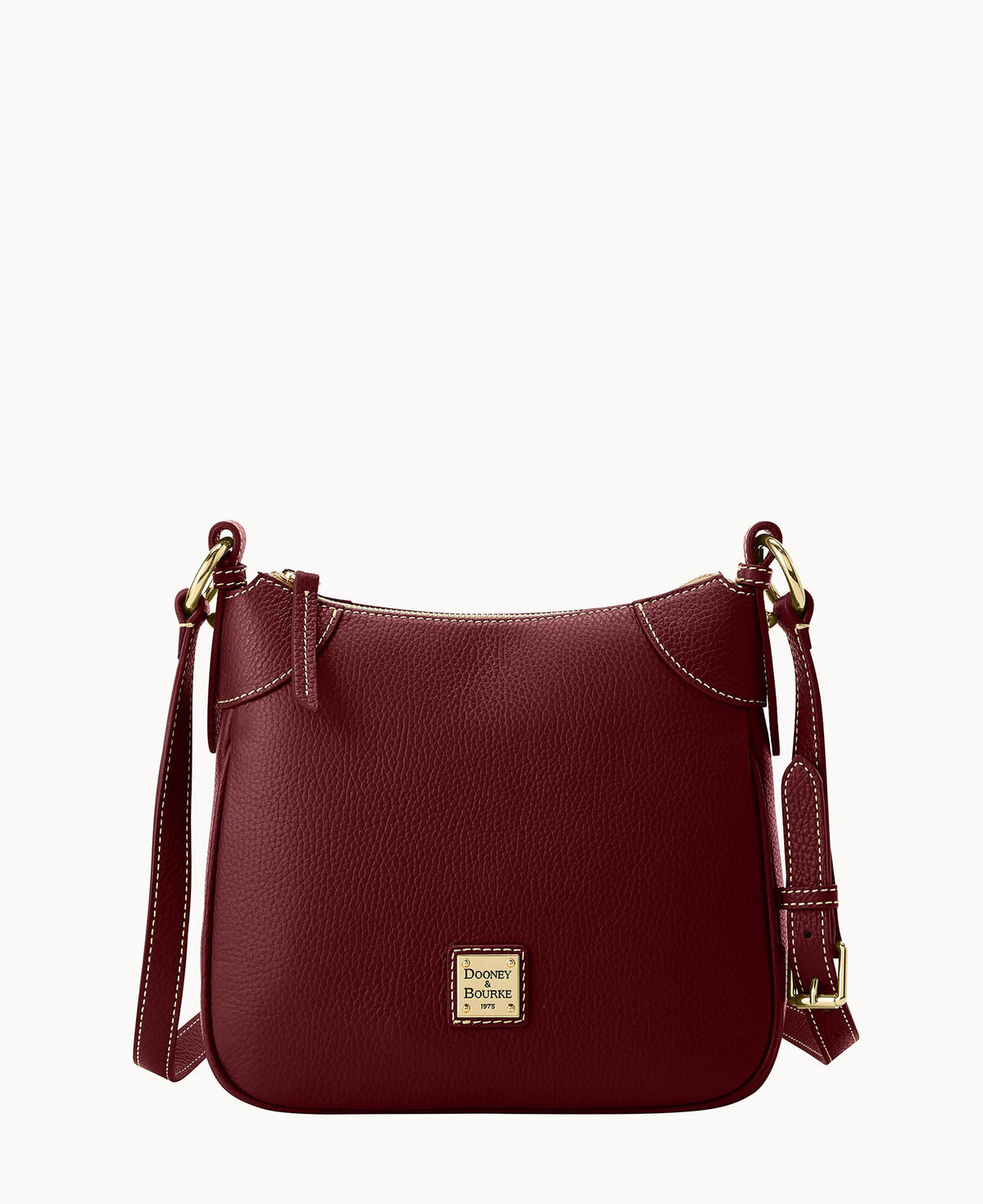 Lucca Leather Crossbody - Cranberry