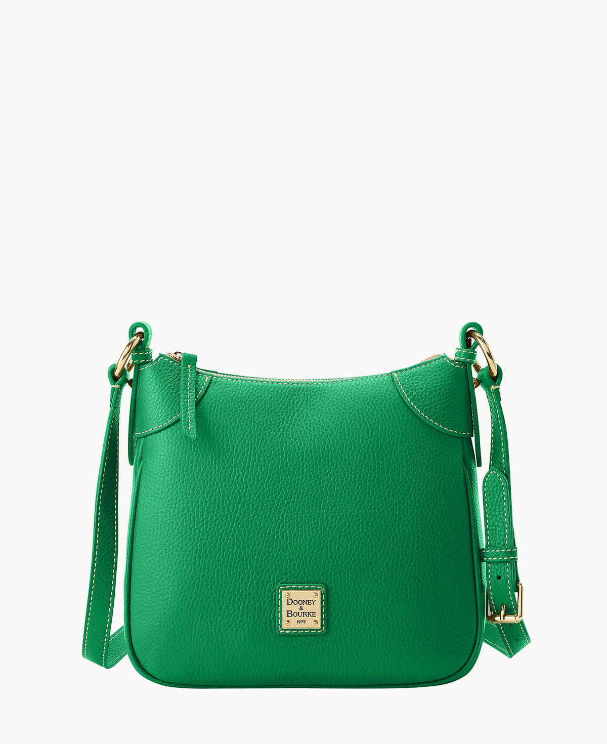 Lucca Leather Crossbody - Kelly Green