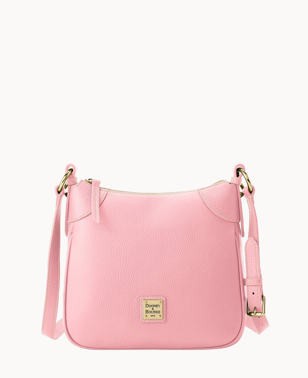Lucca Leather Crossbody - Pale Pink