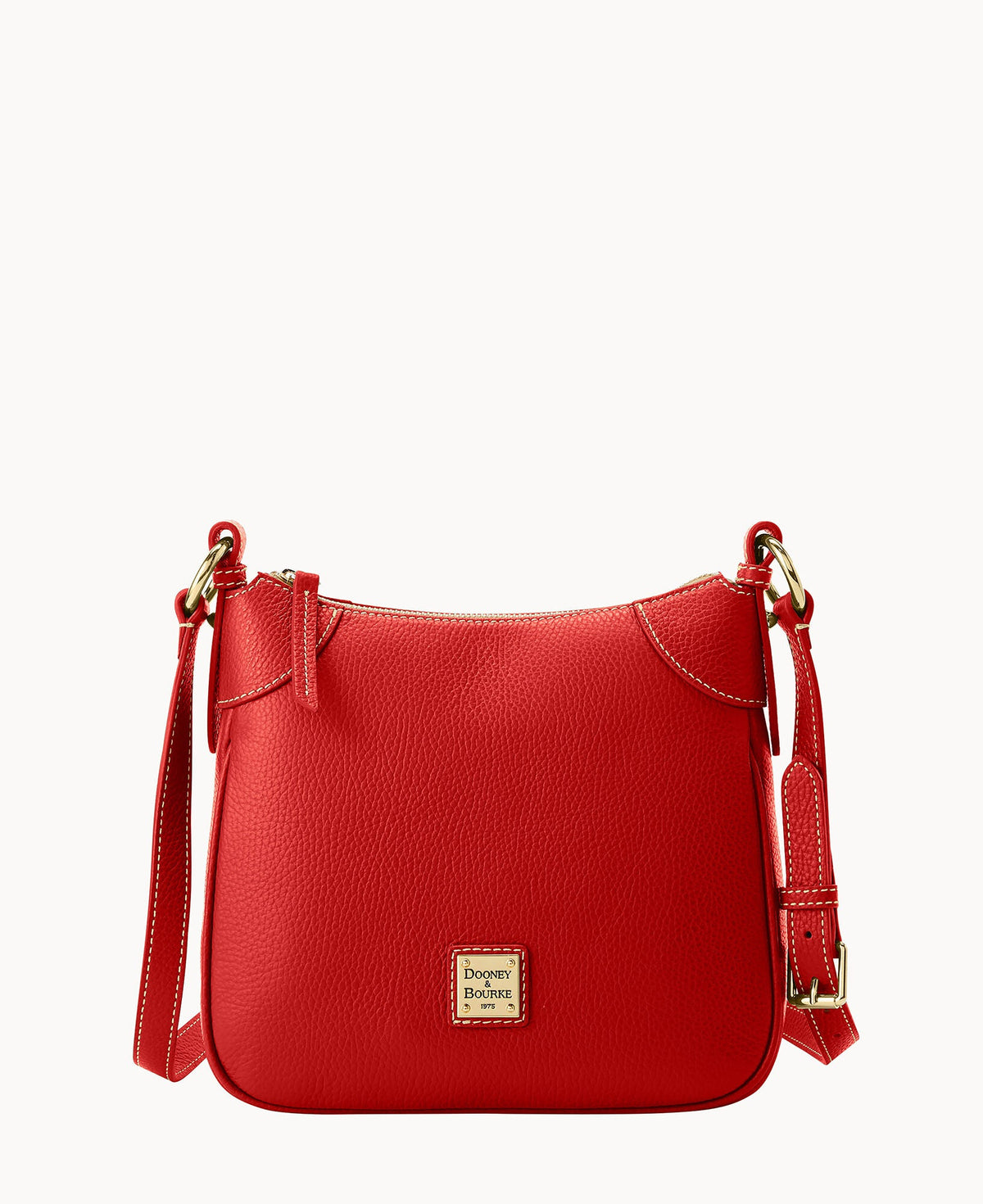Lucca Leather Crossbody - Red