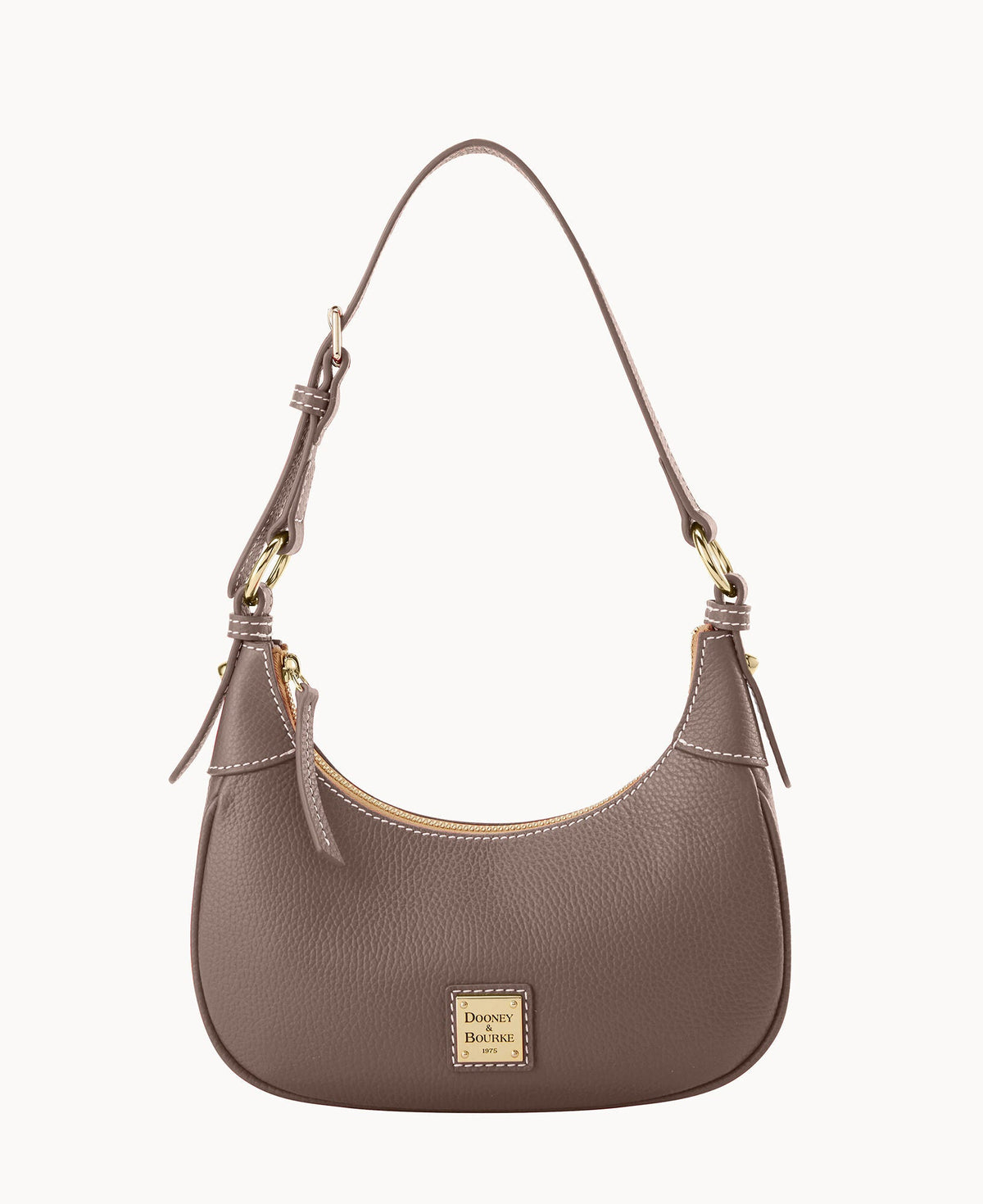 Lucca Leather Hobo - Elephant