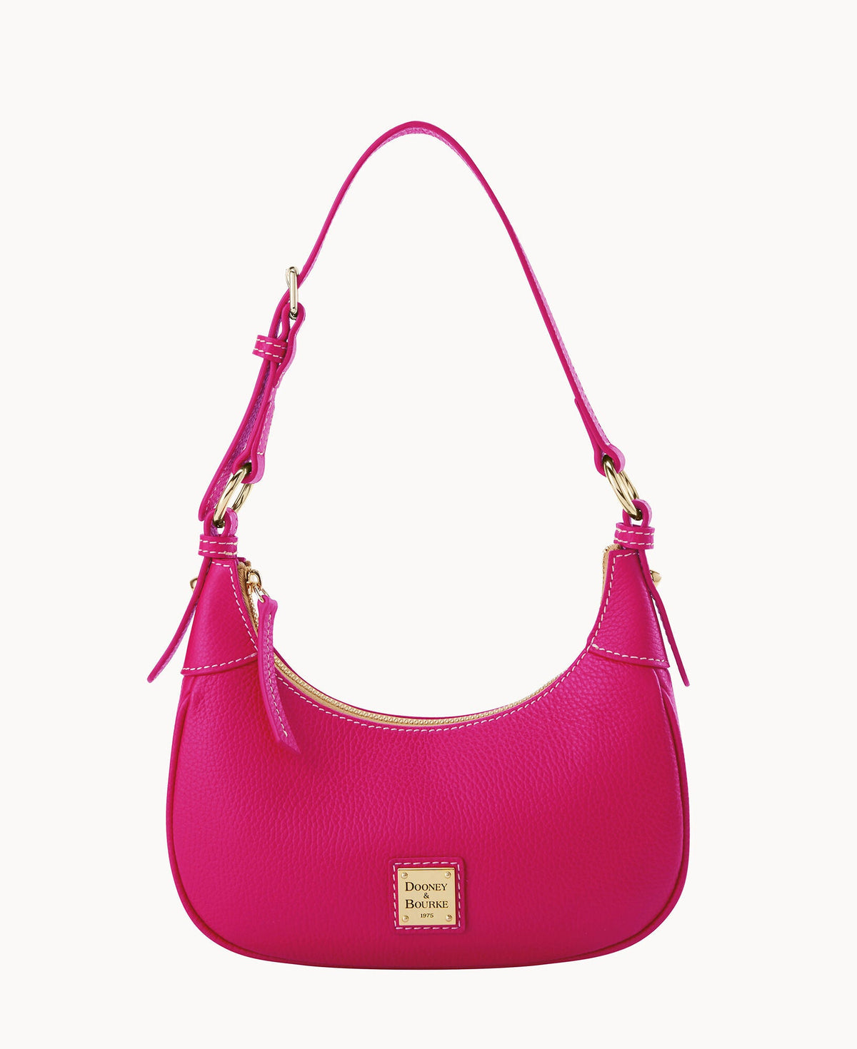 Lucca Leather Hobo - Fuchsia
