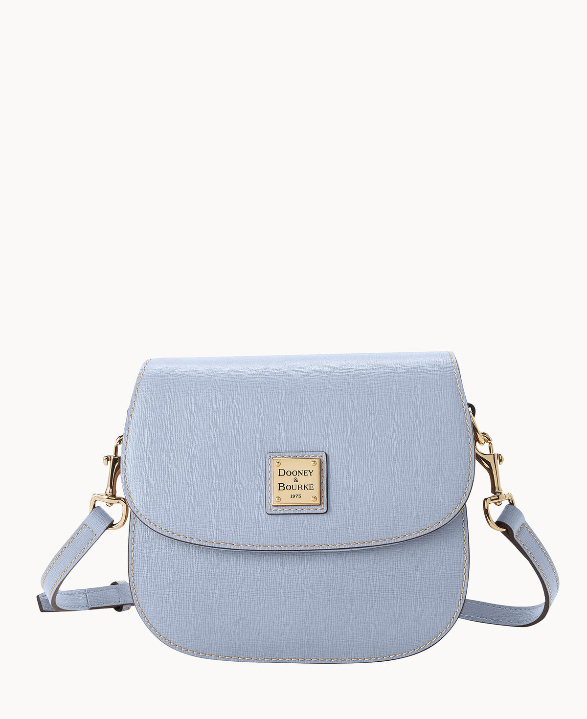 Saffiano Saddle Bag - Glacier Blue