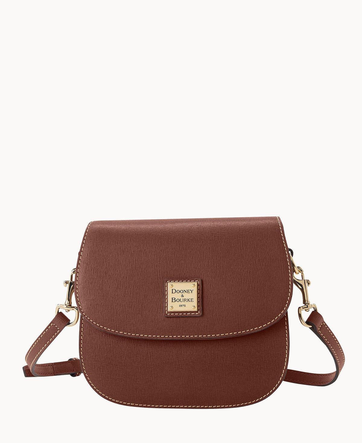 Saffiano Saddle Bag - Amber