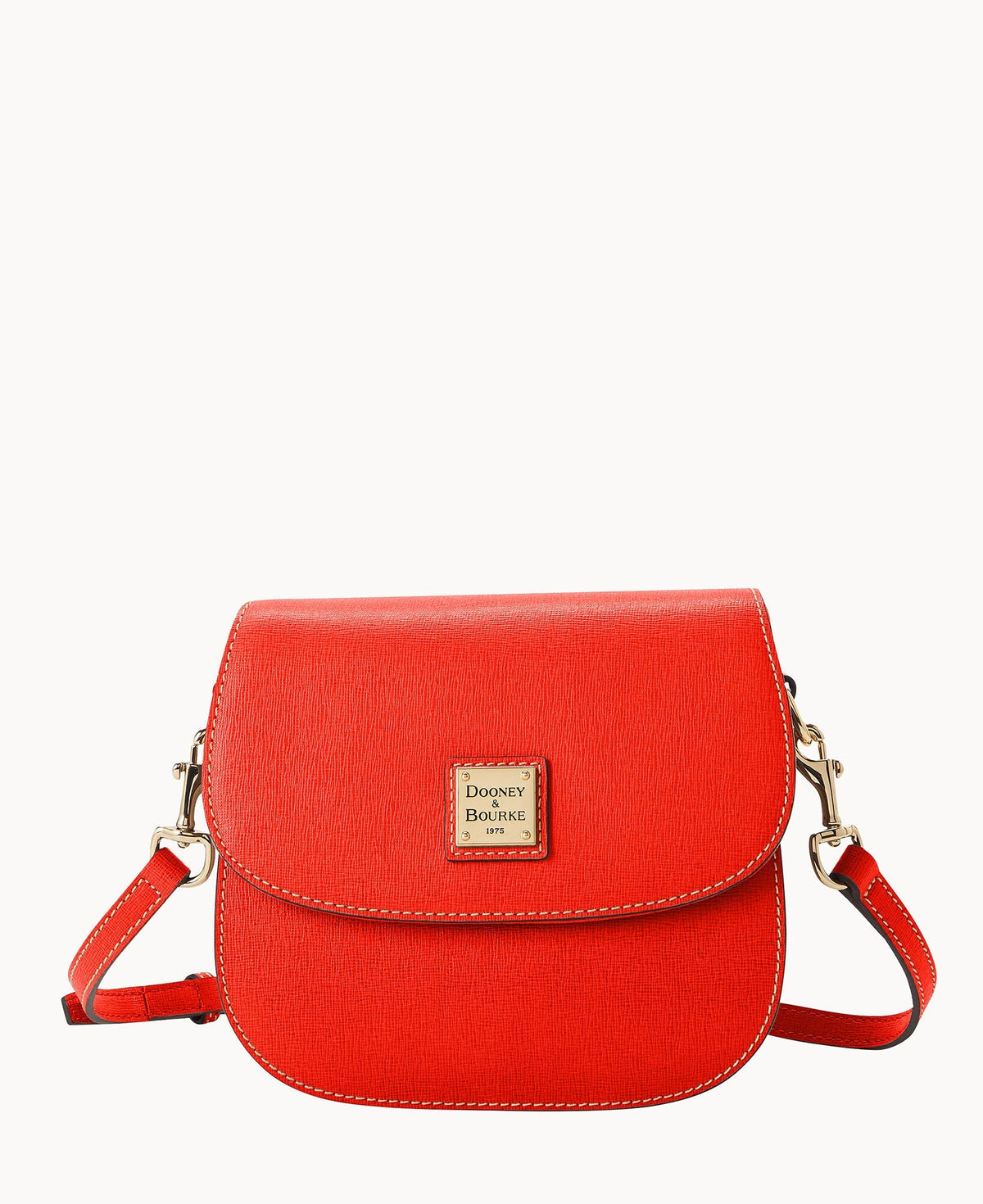 Saffiano Saddle Bag - Geranium
