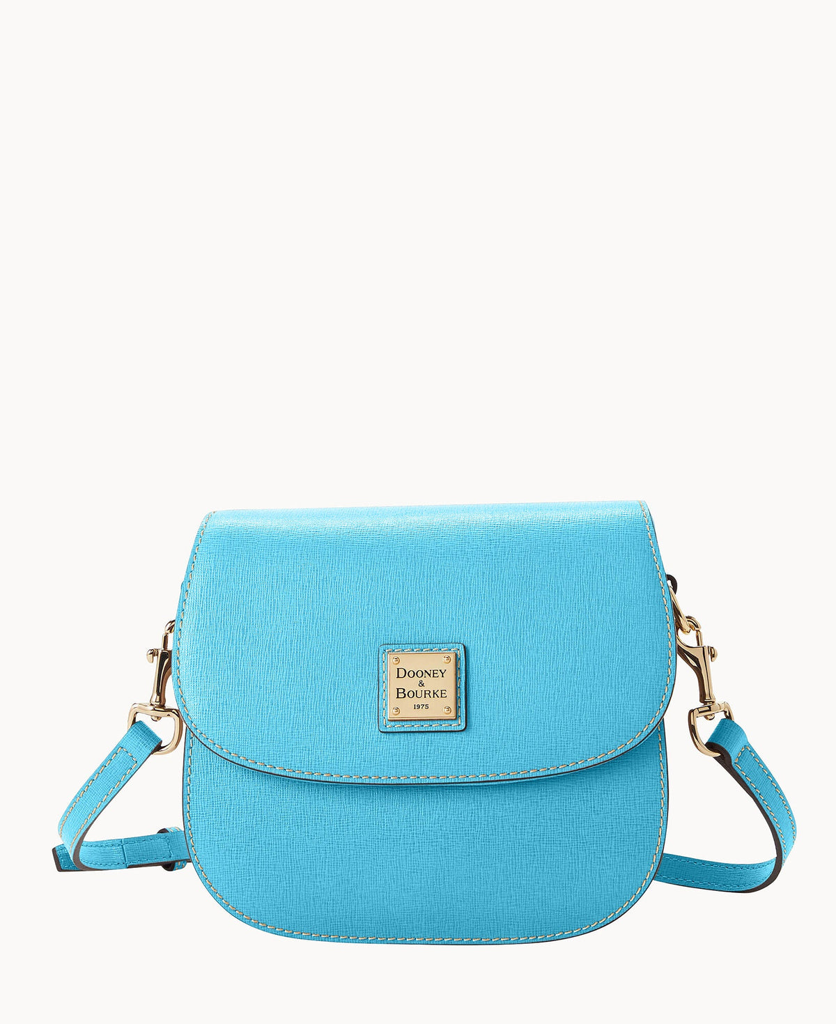 Saffiano Saddle Bag - Light Blue