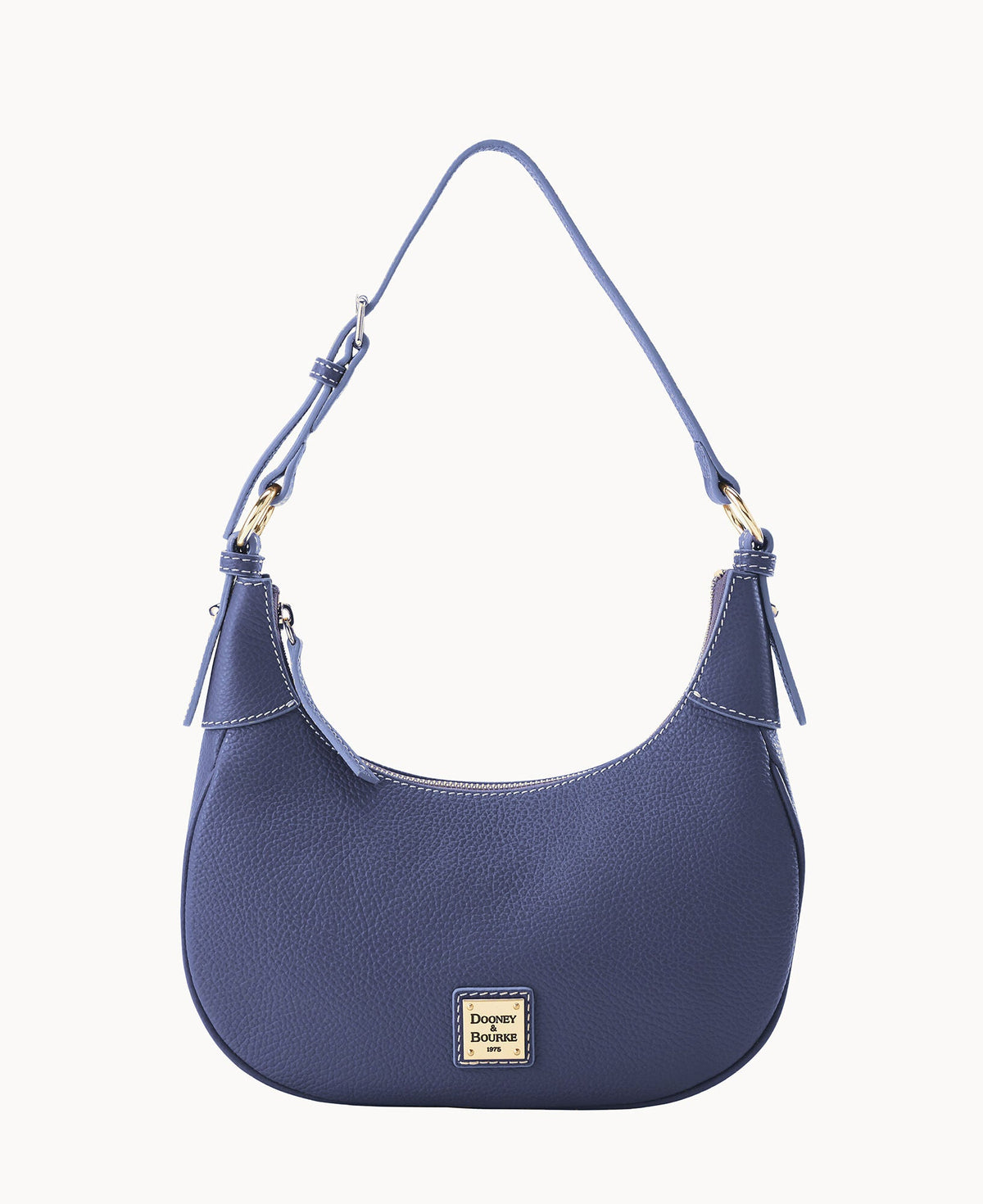 Lucca Leather Large Hobo - Marine