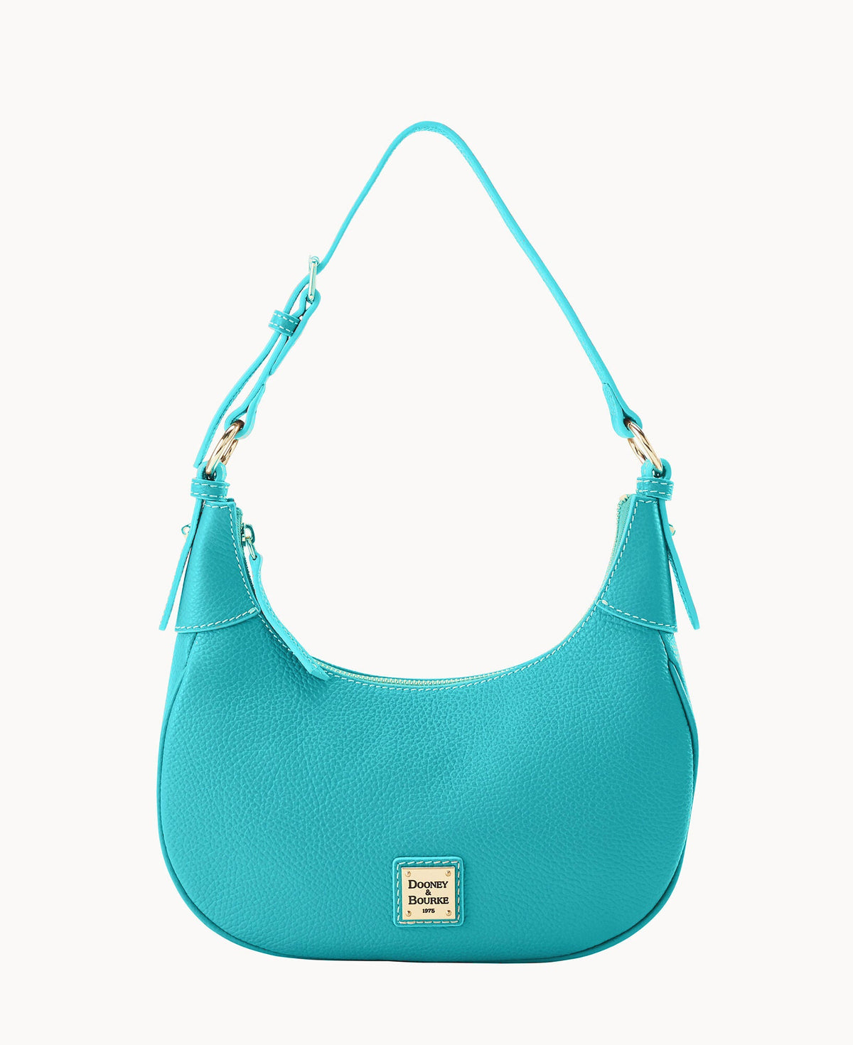 Lucca Leather Large Hobo - Turquoise