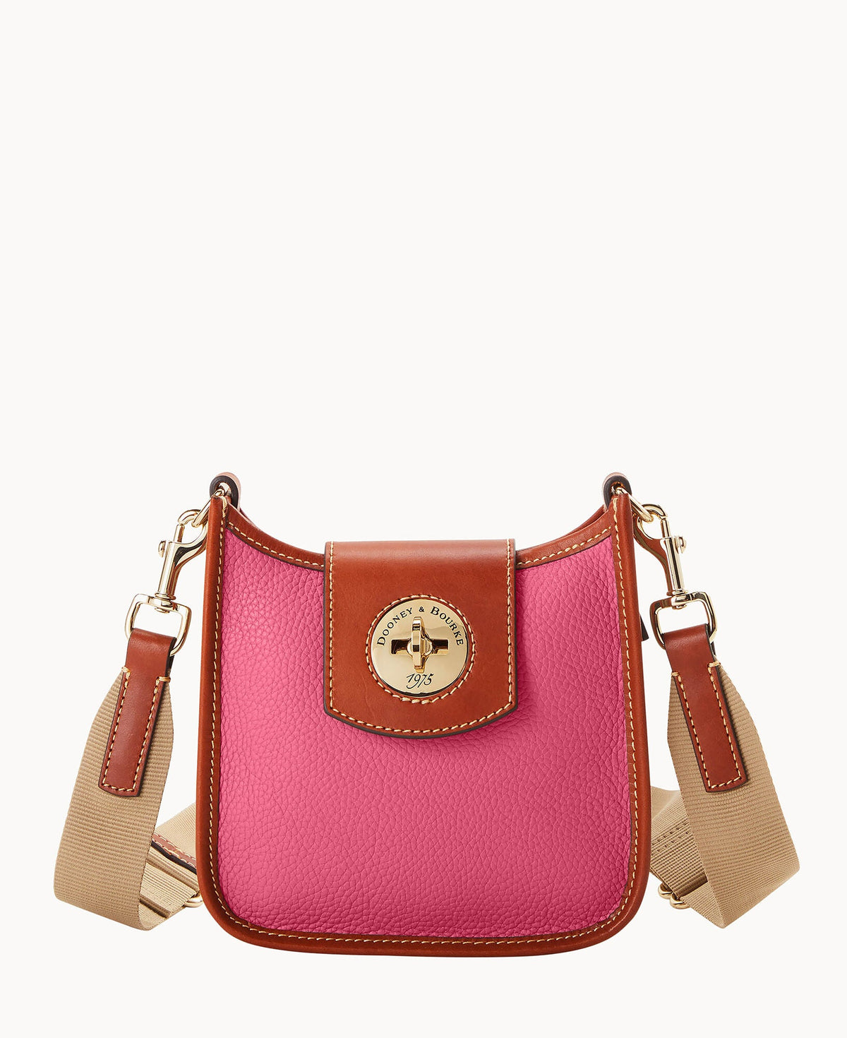 Pebble Turnlock Messenger 20 - Hot Pink